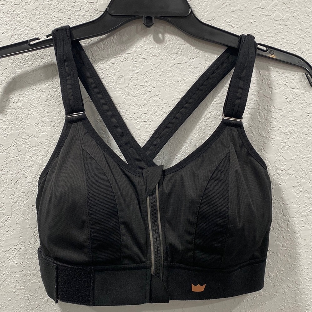 SHEFIT Ultimate Sports Bra High Impact Black Luxe Medium Large Adjustable